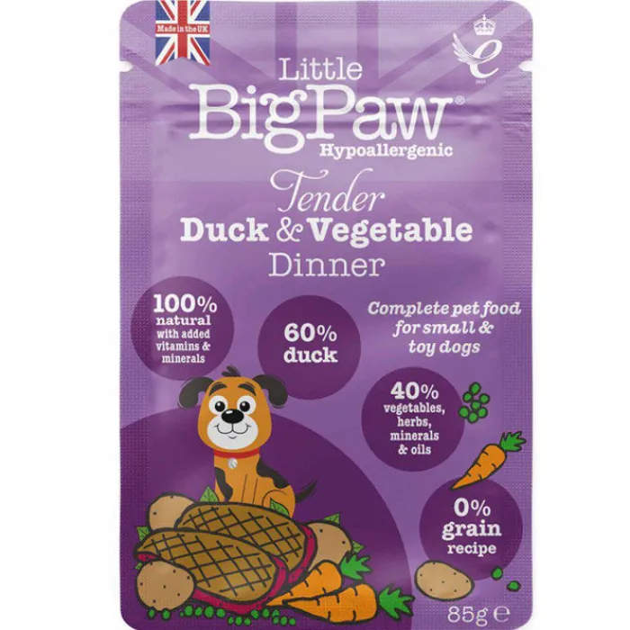 Little Big Paw Hundemad> Tender Duck & Vegetable Dinner