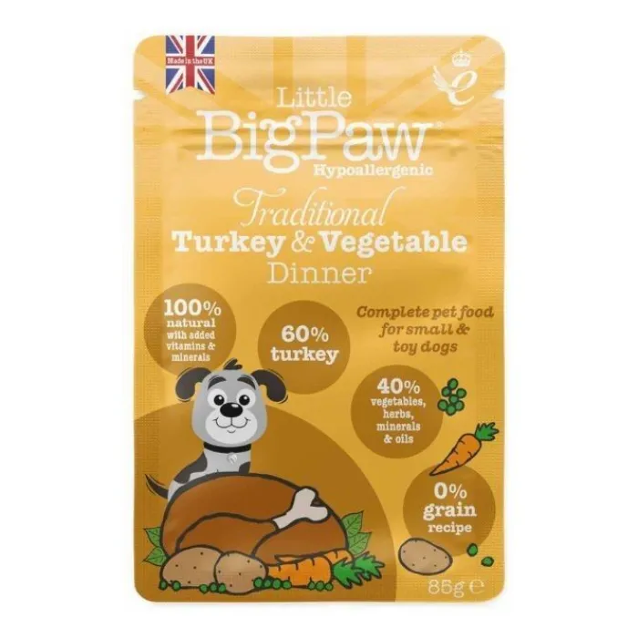 Little Big Paw Hvalpefoder | Hundemad> Traditional Turkey & Vegetable Dinner