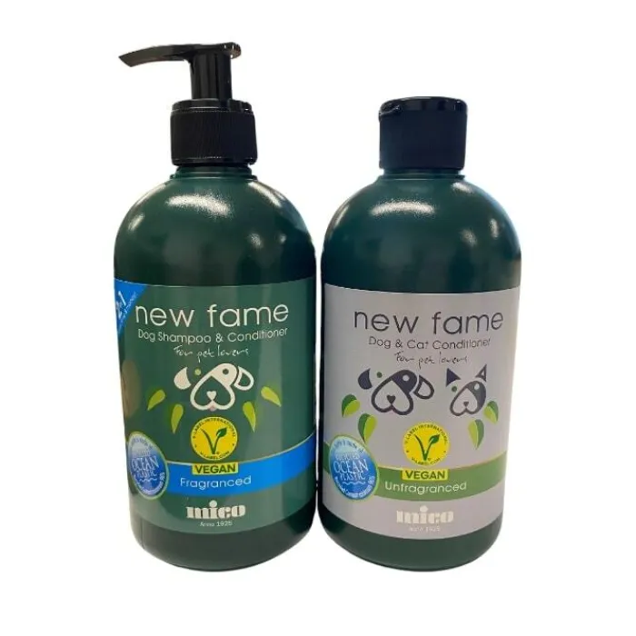 Cotonshoppen Hundeshampoo Og Hundebalsam>Mico New Fame Shampoo/balsamsæt | Langhårede Racer Z1