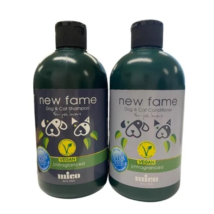 Cotonshoppen Hundeshampoo Og Hundebalsam>Mico New Fame Shampoo/balsamsæt | Parfumefri Z1