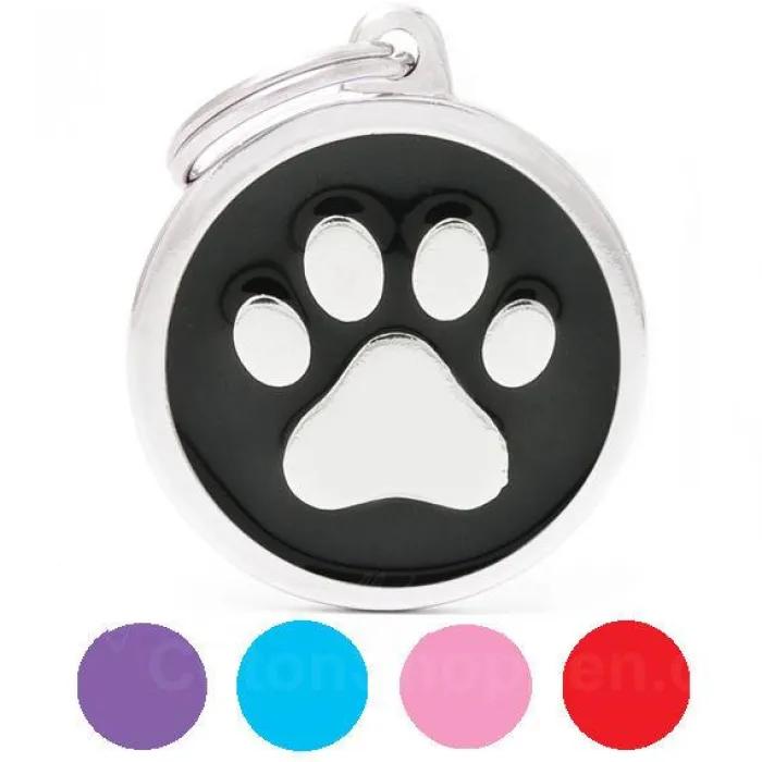 MyFamily Hundetegn>My Family | Hundetegn Classic Circle Paw 3 Cm