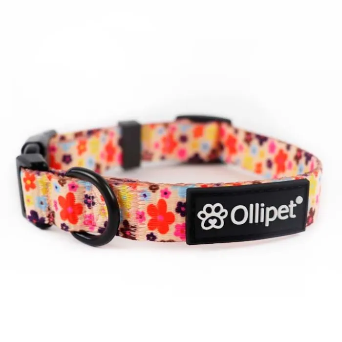 Ollipet Hundehalsbånd | Ollipet City Lux> City Lux Halsbånd | Sweet Flowers | OUTLET