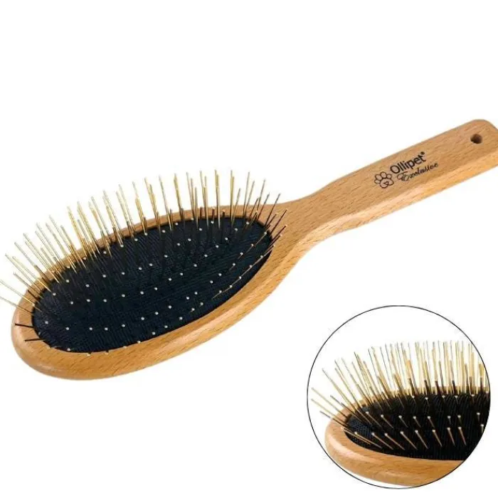 Ollipet Pelspleje> Exclusive Golden Pin Brush