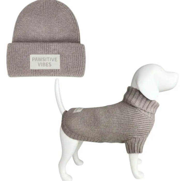 Cotonshoppen Hundetøj>Ollipet I Am Pawsome Hundesweater Og Strikhue Z1