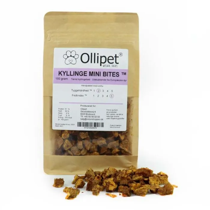 Ollipet Hvalpegodbidder Og Gnaveben> Kyllinge Mini Bites | 150g