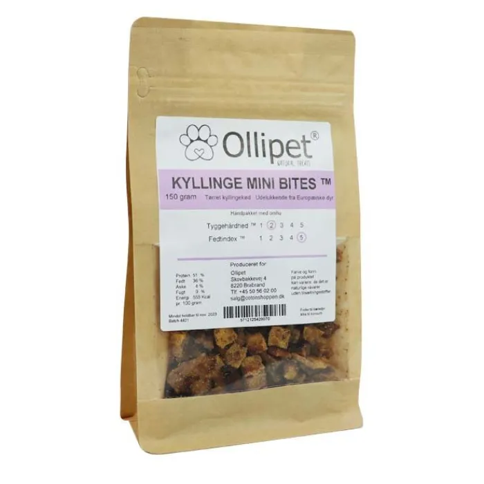 Ollipet Hvalpegodbidder Og Gnaveben> Kyllinge Mini Bites | 150g