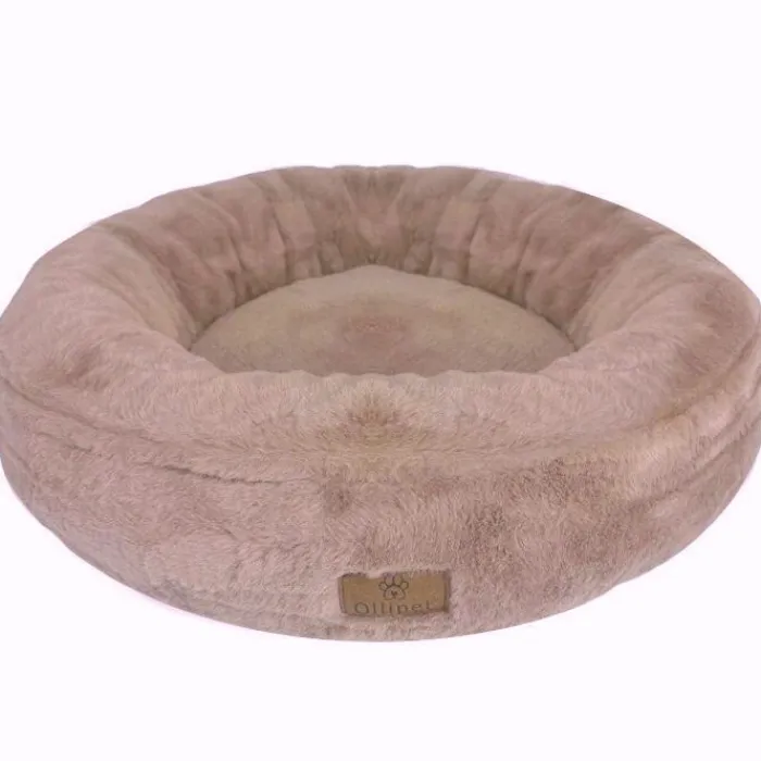 Ollipet Hvalpesenge Og Tæpper | Hundesenge> Lounge Donut | Khaki/Rosa