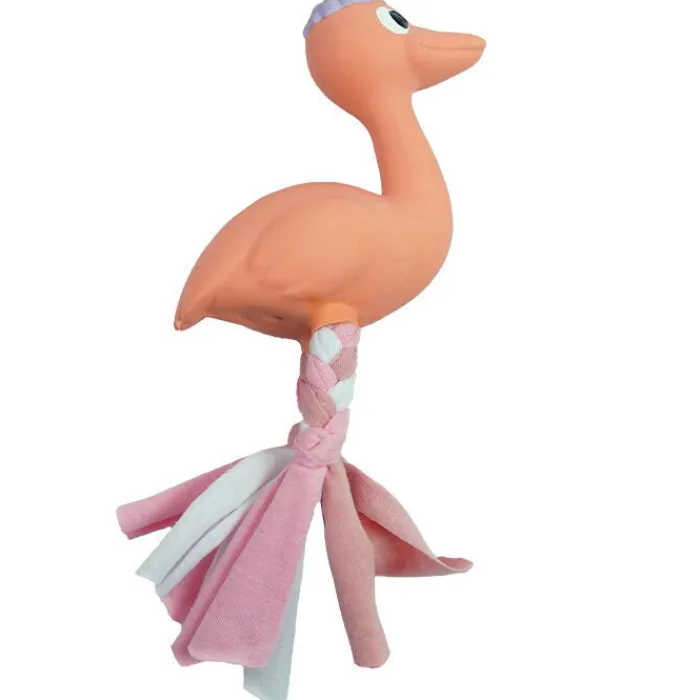 Ollipet Hvalpelegetøj | Ollipet Hundelegetøj> Natur Latex Fanny Flamingo