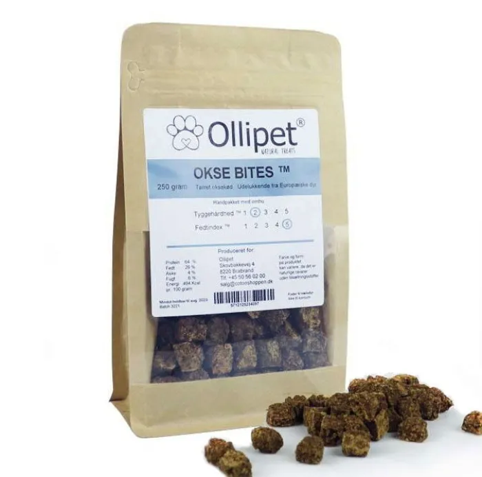 Ollipet Godbidder Og Gnaveben> Okse Bites | 250g