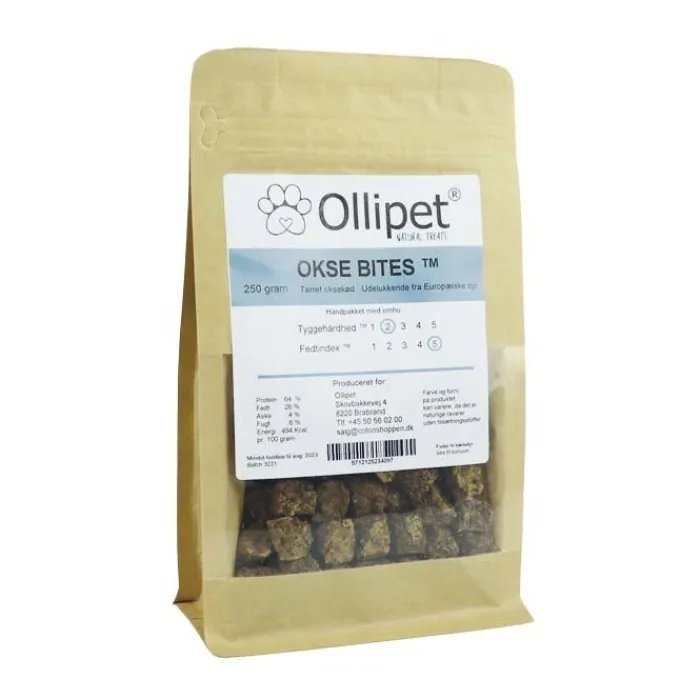 Ollipet Godbidder Og Gnaveben> Okse Bites | 250g