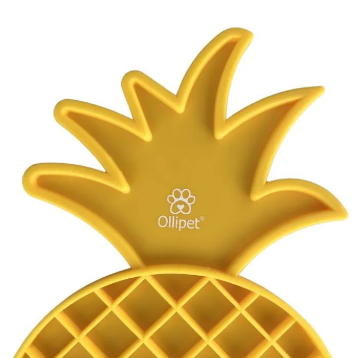 Ollipet Snusemåtter/Slikkeplader | Madskål Og Vandskål> Pineapple Slikkemåtte