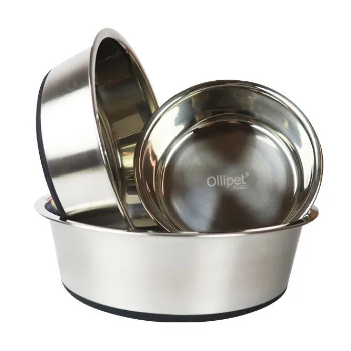 Ollipet Madskål Og Vandskål> Stainless Steel Bowl Anti-slip