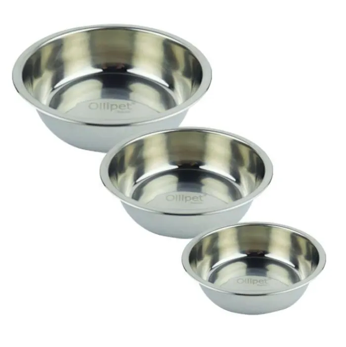 Ollipet Madskål Og Vandskål> Stainless Steel Pet Bowl