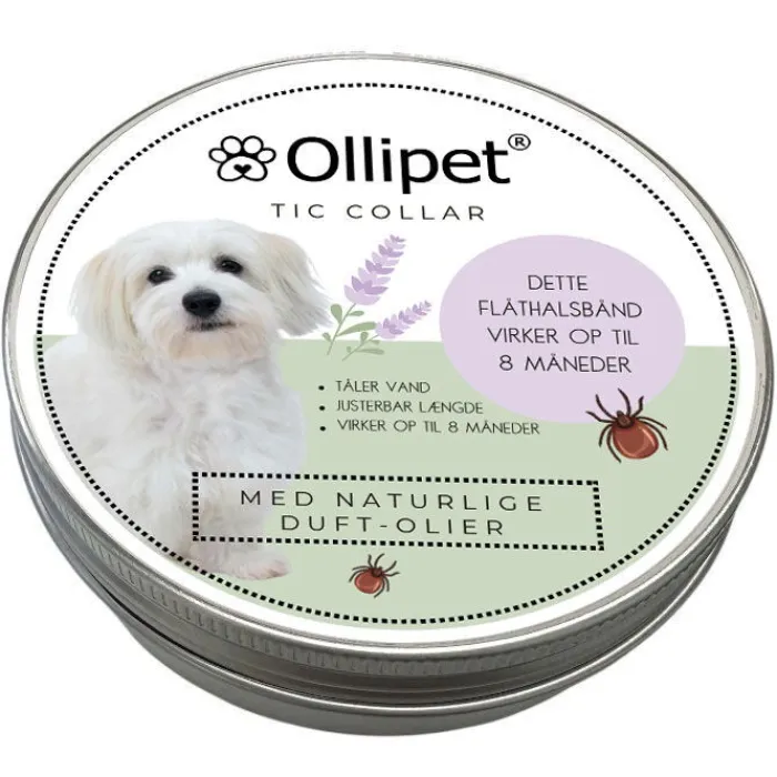 Cotonshoppen Hundehalsbånd>Ollipet Tic Collar | Naturlig Flåthalsbånd