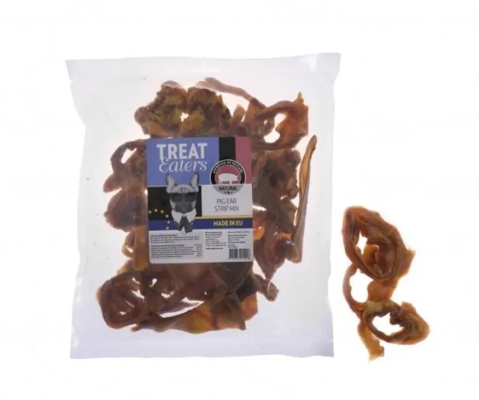 Treateaters Godbidder Og Gnaveben>Pig Ear Strip Mix, Treat Eaters | 450g