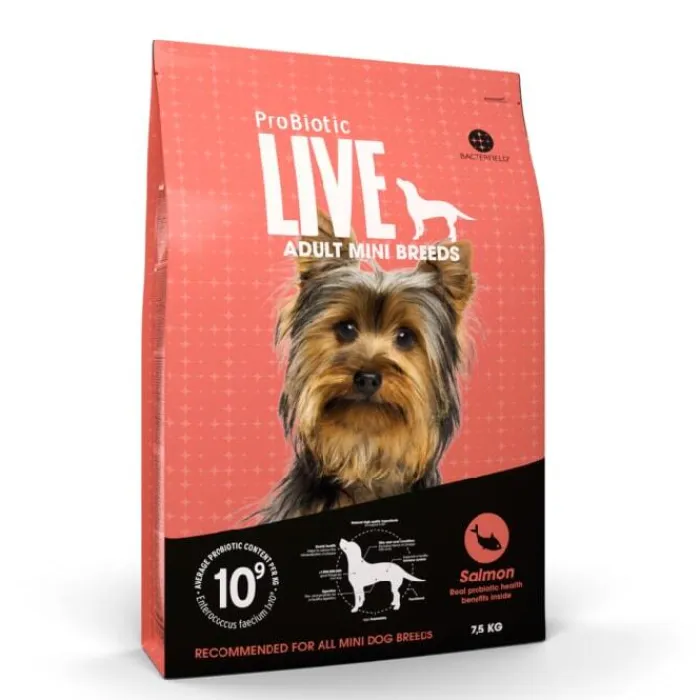 ProBiotic LIVE Hundefoder Hundemad>ProBiotic Live Mini Breeds Adult Laks | Tørfoder