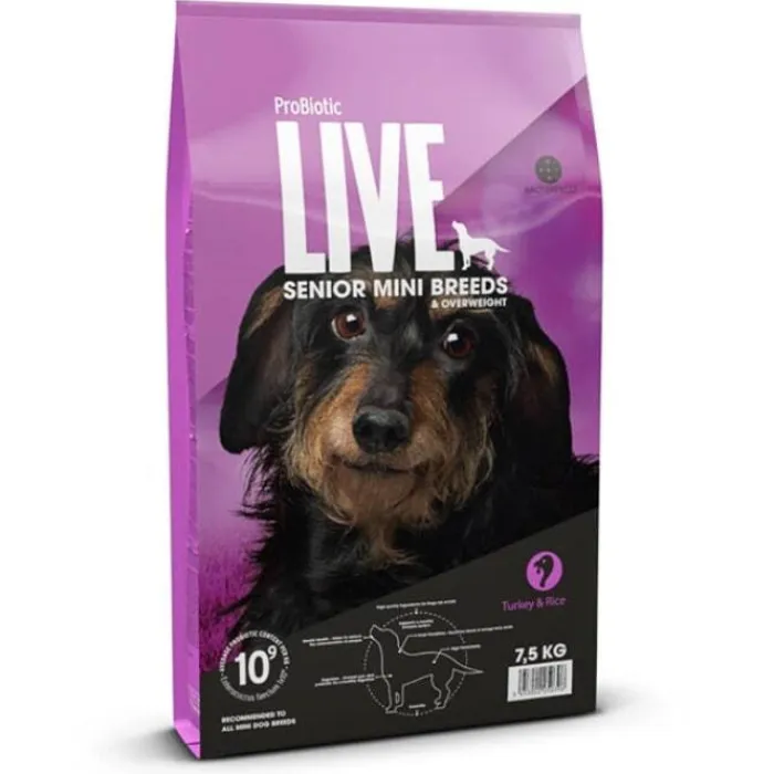 ProBiotic LIVE Hundefoder Hundemad>ProBiotic LIVE Mini Breeds Senior/Overweight | Tørfoder