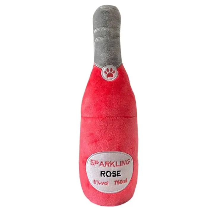 Ollipet Ollipet Hundelegetøj | Plyslegetøj Til Hunde>Rose Sparkling Plysflaske