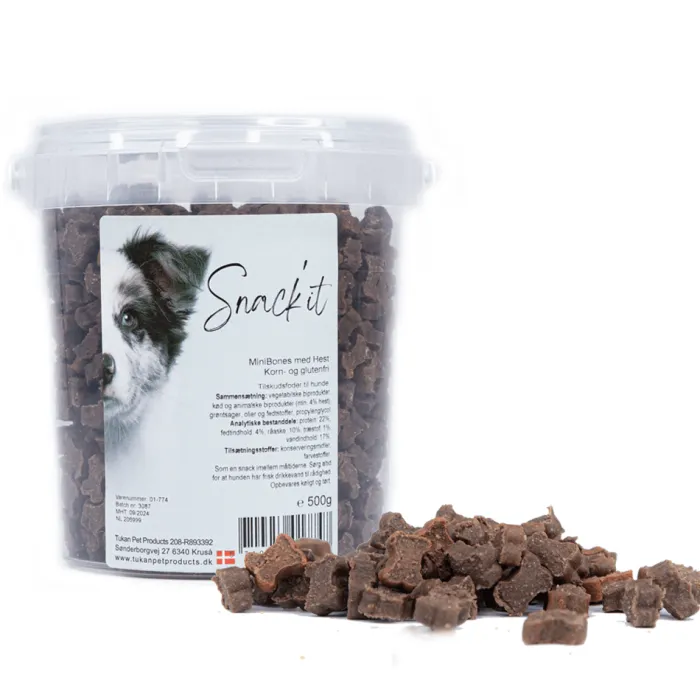 Snack'it Godbidder Og Gnaveben> Mini Bones Hest | 500g