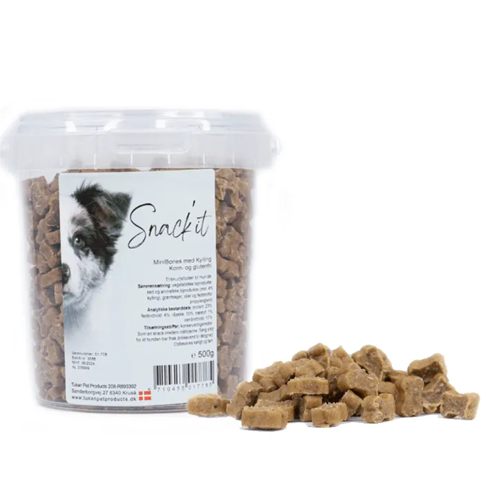 Snack'it Godbidder Og Gnaveben> Mini Bones Kylling | 500g