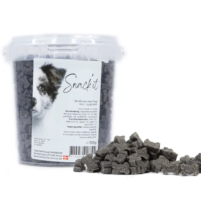 Snack'it Godbidder Og Gnaveben> Mini Bones Okse | 500g