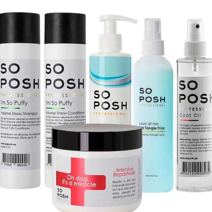 Cotonshoppen Hundeshampoo Og Hundebalsam | Show Grooming>So Posh I'm So Puffy Professional Hundeudstilingssæt | Z1