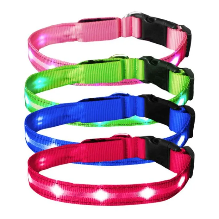 Cotonshoppen Hundehalsbånd | Led Lys Og Refleks>The Dots LED Collar | Halsbånd Med Lys