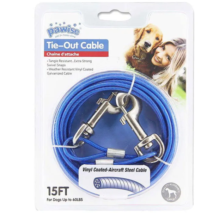 Pawise Hundetræning Og Klikker>Tie-Out Cable | Hundeline