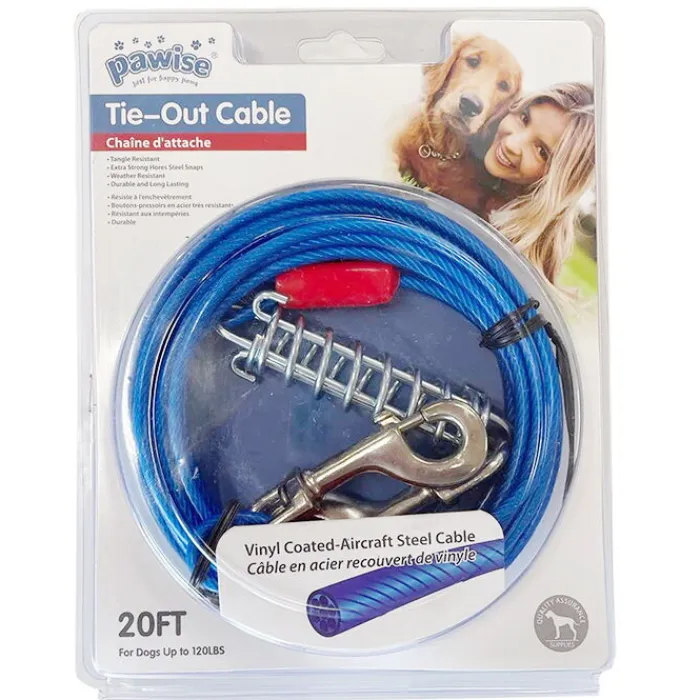 Pawise Hundetræning Og Klikker>Tie-Out Cable | Hundeline