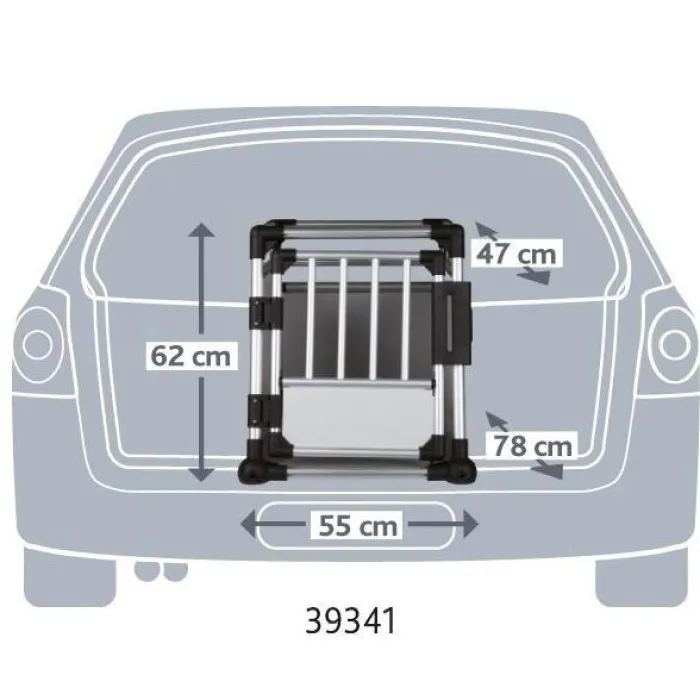 Trixie Hundebur Og Tilbehør | Biltransport Af Hund>Transportboks I Aluminium