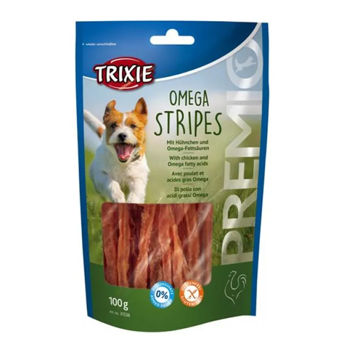 Trixie Godbidder Og Gnaveben> Premio Omega Stripes | 100g