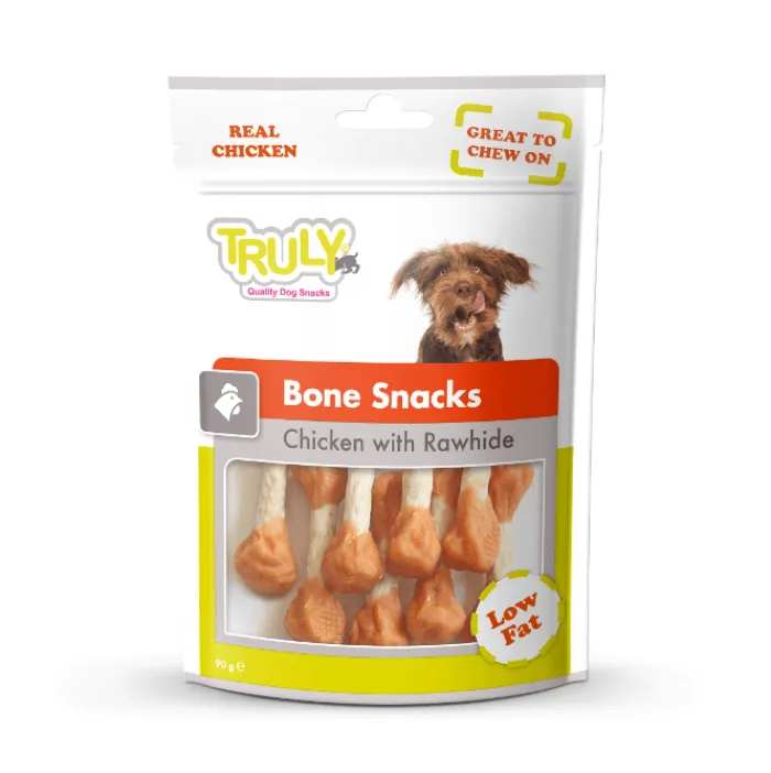 Truly Godbidder Godbidder Og Gnaveben>Truly Bone Snacks, Chicken | 90g