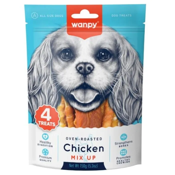 Wanpy Godbidder Og Gnaveben> Chicken Mixed Varianter | 150g