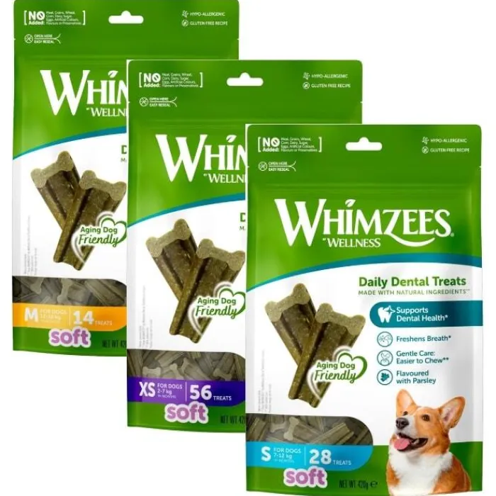 Whimzees Godbidder Og Gnaveben> Soft Til Hunde | 420g