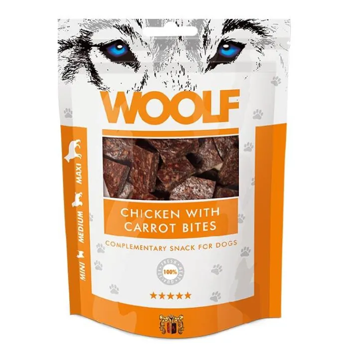 WOOLF Godbidder Og Gnaveben> Chicken With Carrots Bites | 100g