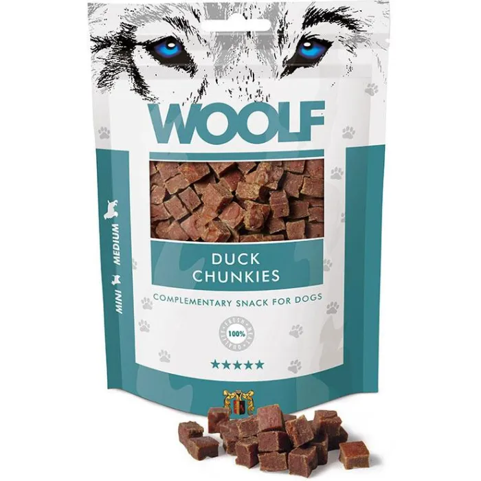 WOOLF Godbidder Og Gnaveben> Duck Chunkies | 100g