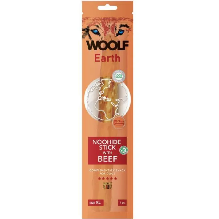 WOOLF Godbidder Og Gnaveben> Earth Noohide Sticks XL, Okse | 85g