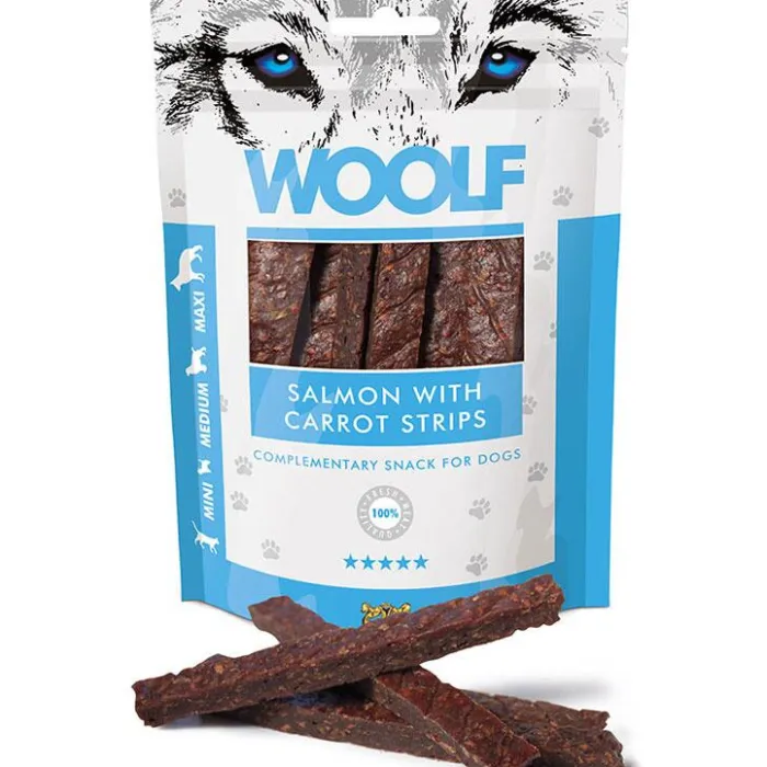 WOOLF Godbidder Og Gnaveben> Salmon With Carrot Strips | 100g