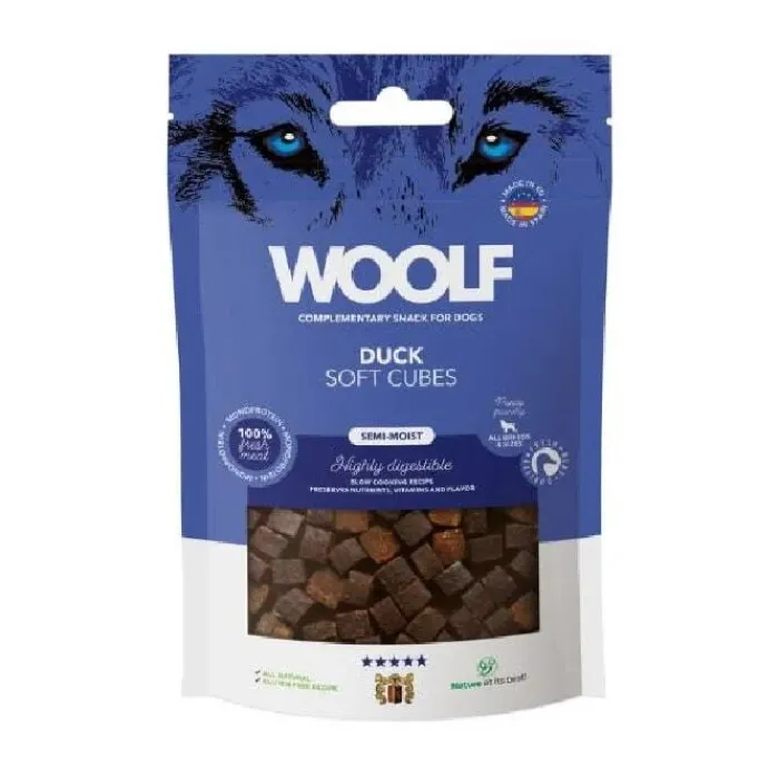 WOOLF Godbidder Og Gnaveben> Semi Moist Godbidder, And | 100g